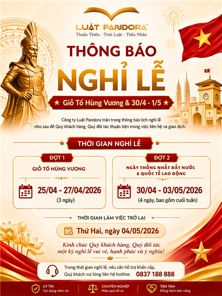 Thông báo nghỉ lễ 