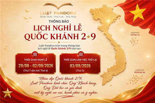 THÔNG BÁO NGHỈ LỄ QUỐC KHÁNH 2/9