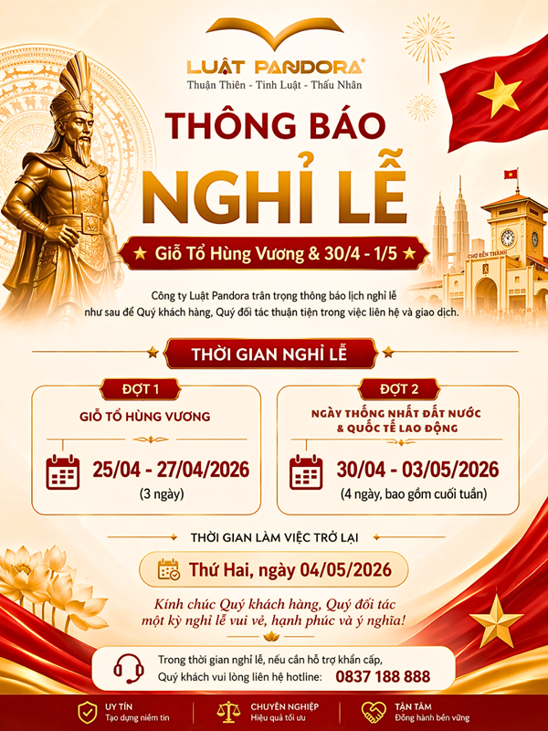 Thông báo nghỉ lễ 